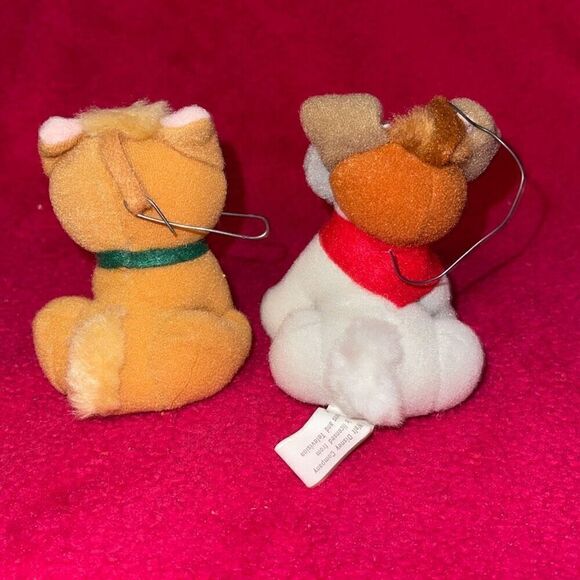 1988 McDonald’s Disney Oliver and Company Dodger & Oliver Plush Ornaments - Picture 5 of 8